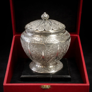 Bombonnière Décorative en Argent Massif