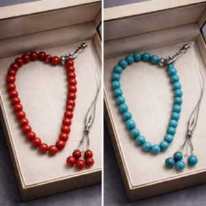 Sebha en Corail Massif & Argent 925